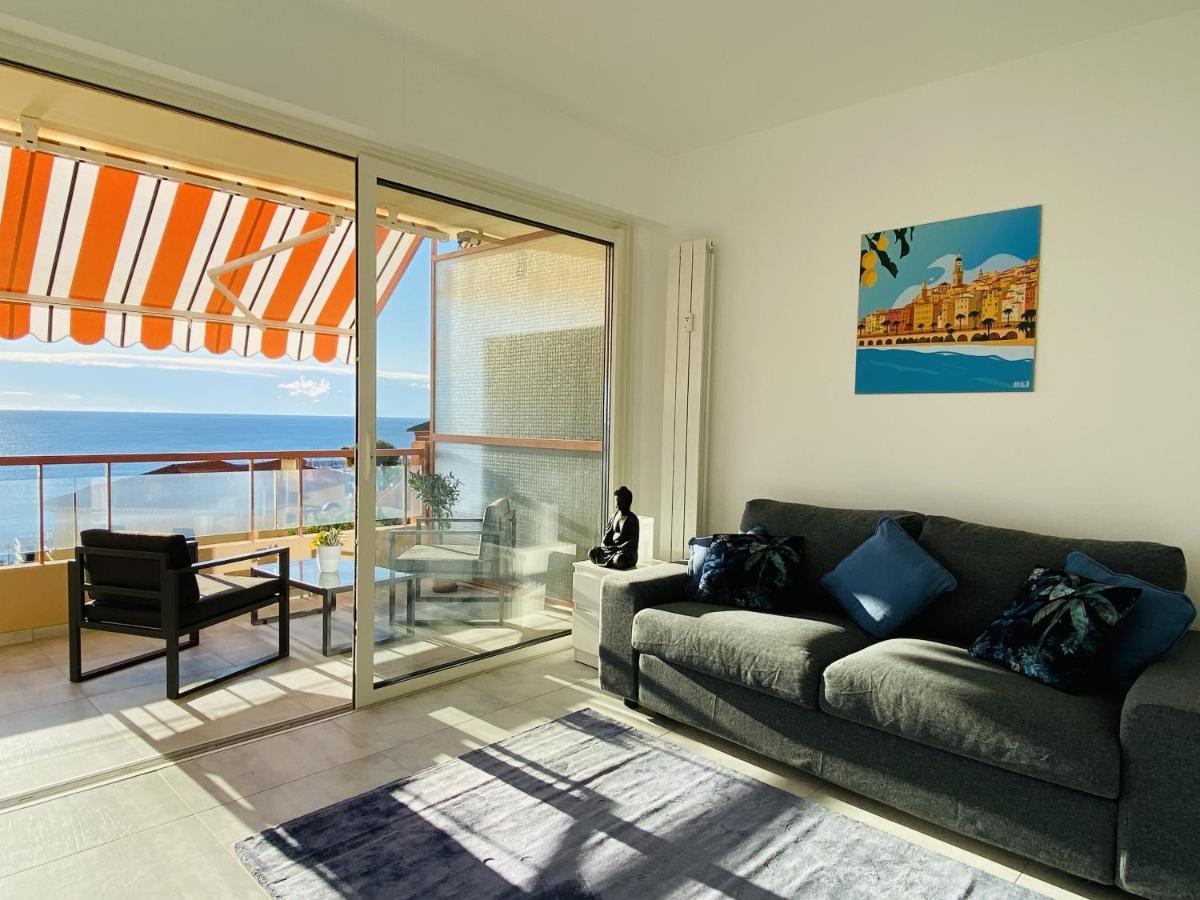 Le Vigia-Vue Mer-Terrasse-Climatisation-Parking Mentona Zewnętrze zdjęcie